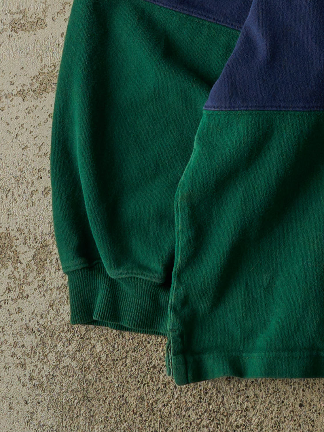 Vintage 90s Green Rugby Striped Long Sleeve (M/L)