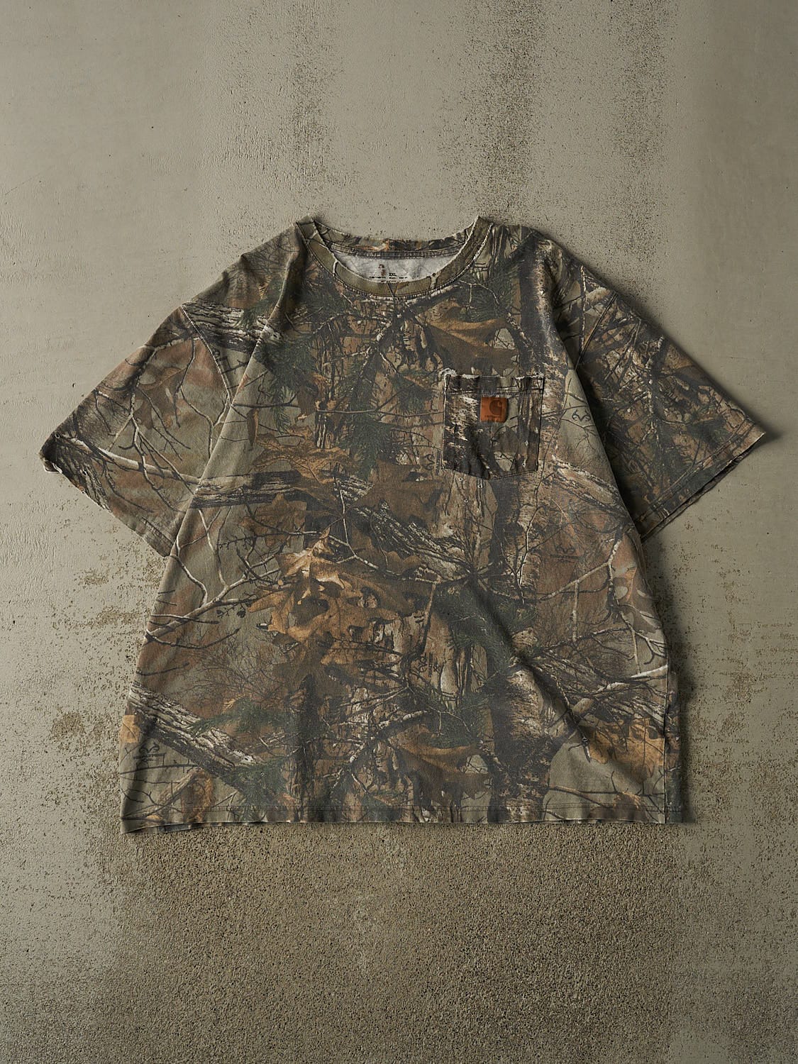 Vintage Y2K Camo Carhartt Realtree Pocket Tee (XXL)