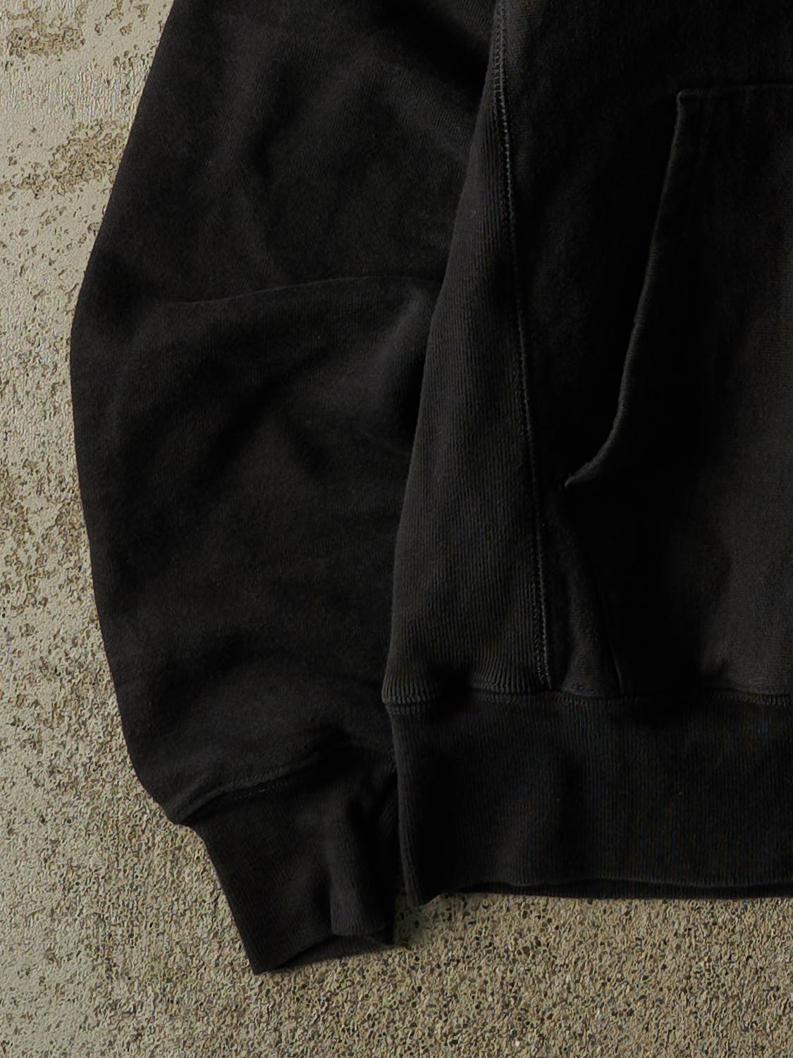 Vintage Y2K Black Champion Reverse Weave Embroidered Hoodie (XS/S)