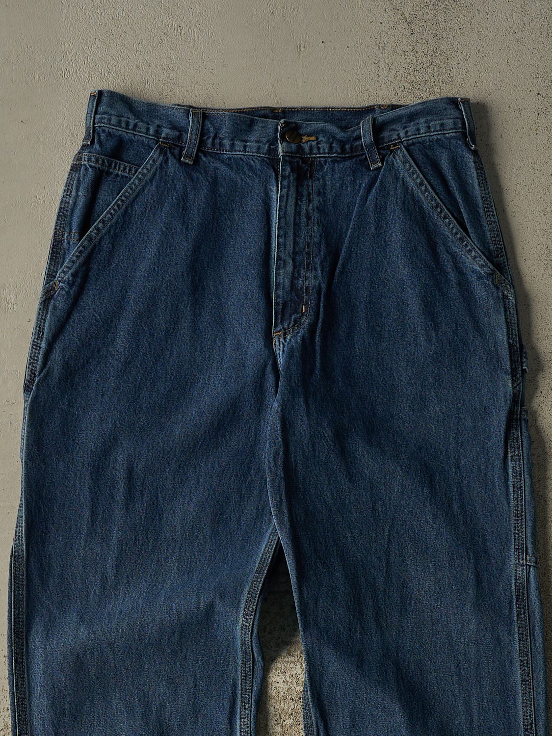 Vintage 90s Dark Wash Carhartt Carpenter Jeans (32x34)