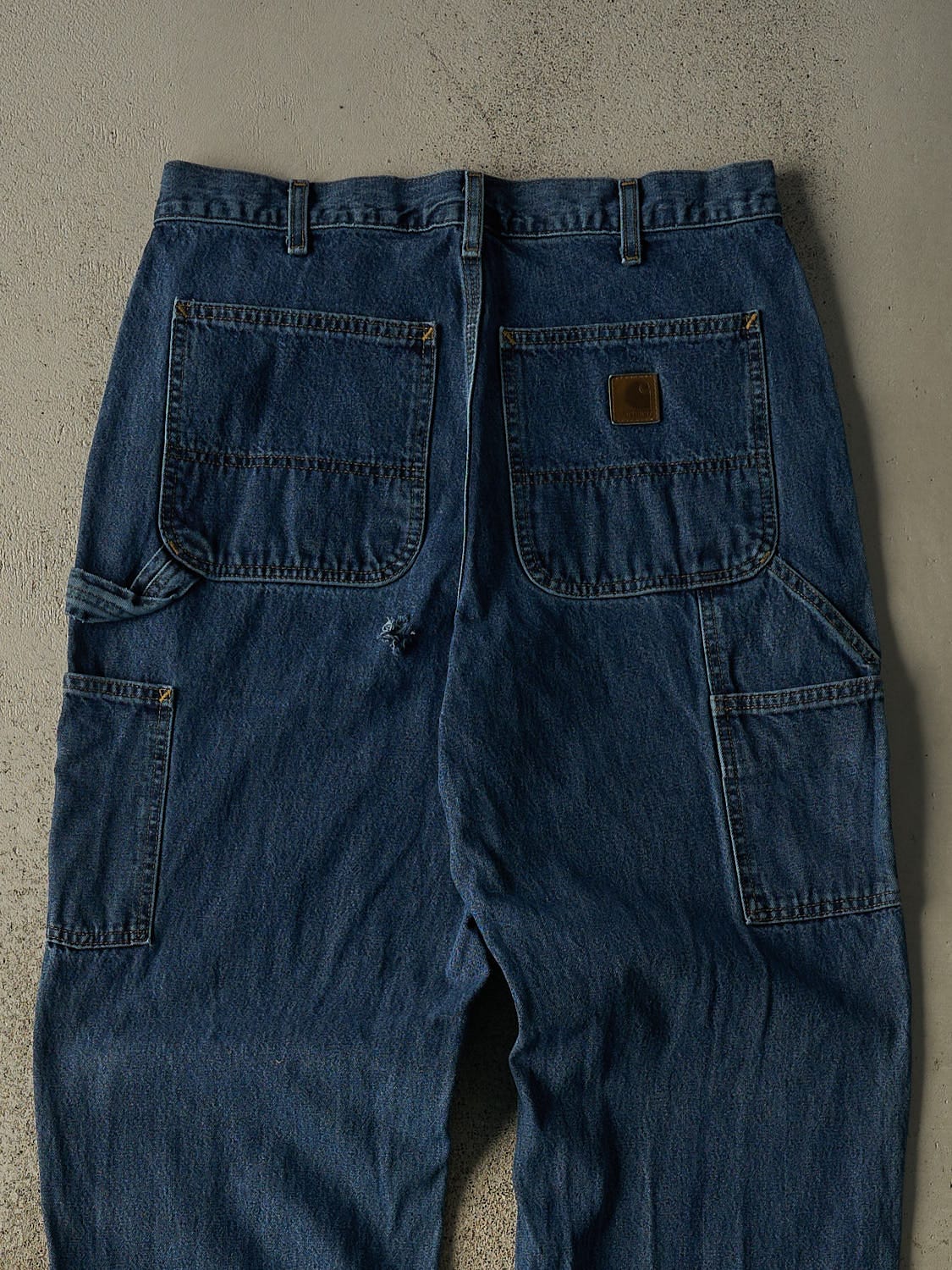Vintage 90s Dark Wash Carhartt Carpenter Jeans (32x34)
