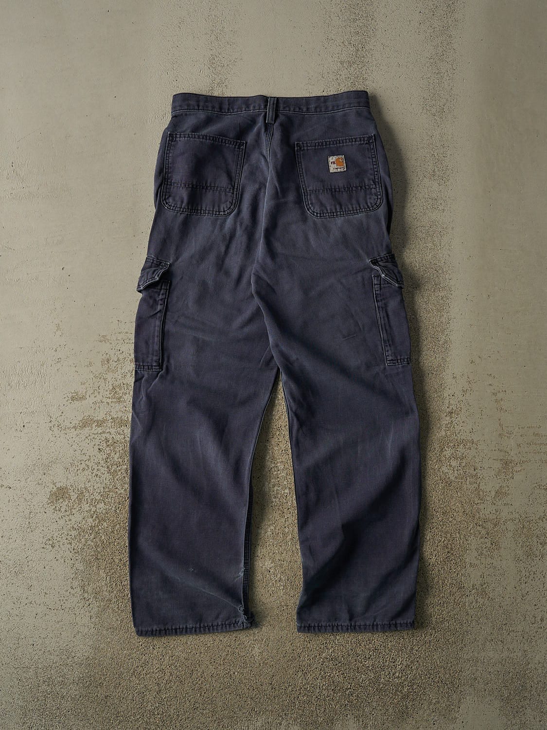 Vintage Y2K Navy Blue Carhartt Fire Resistant Cargo Pants (30x30)