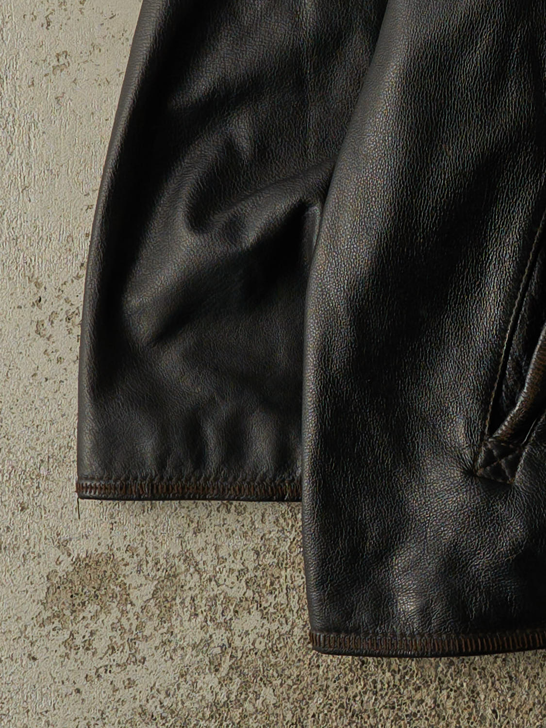 Vintage Y2K Black Leather Jacket (XL/XXL)