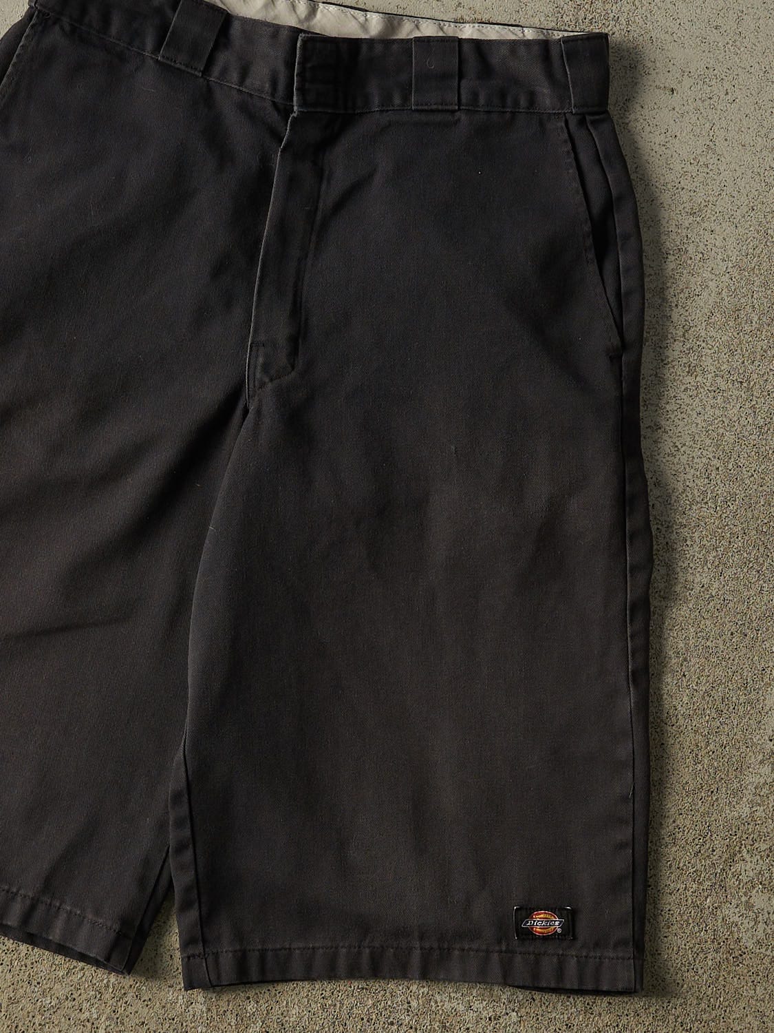 Vintage Y2K Faded Black Dickies Work Shorts (31x14.5)
