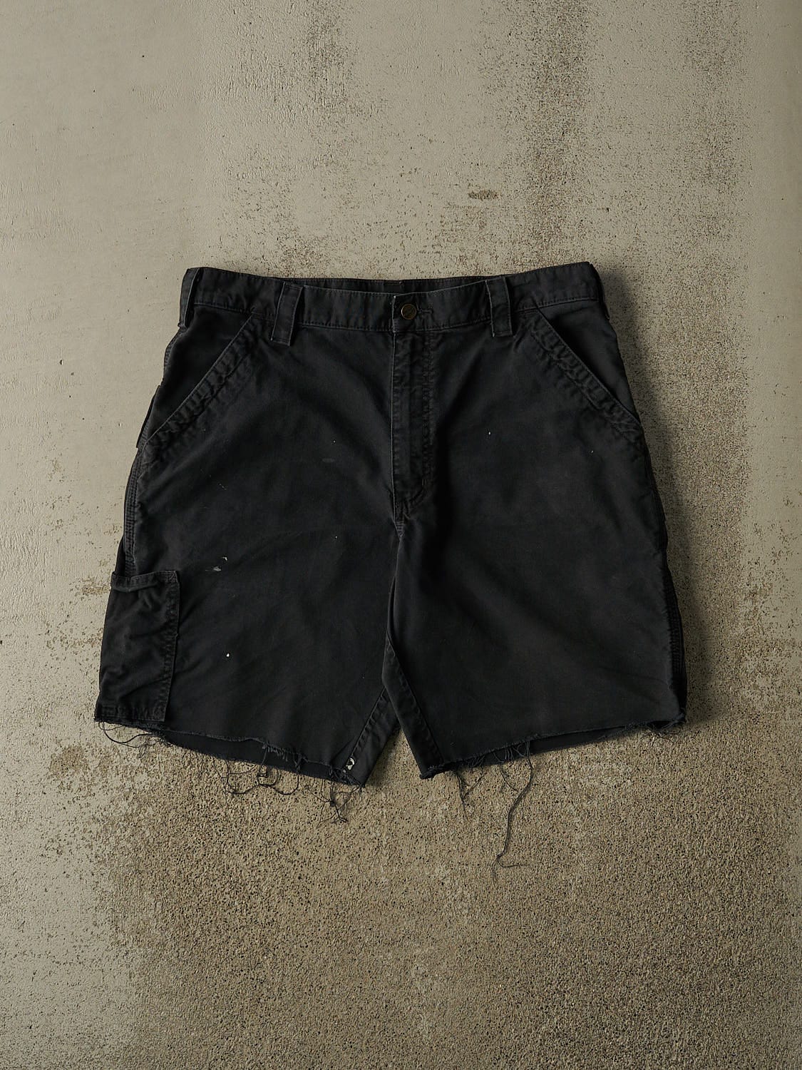 Vintage Y2K Black Carhartt Cut Off Carpenter Shorts (35x10)