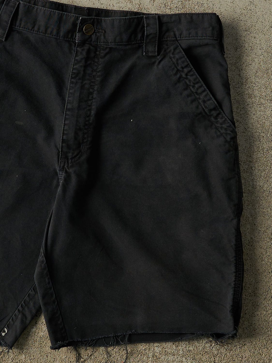 Vintage Y2K Black Carhartt Cut Off Carpenter Shorts (35x10)
