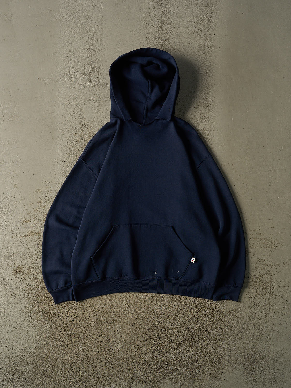 Vintage 90s Navy Blue Russell Athletic Blank Hoodie (L/XL)
