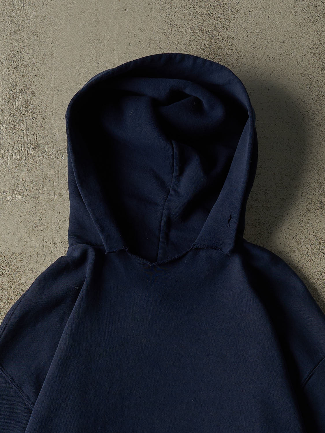 Vintage 90s Navy Blue Russell Athletic Blank Hoodie (L/XL)