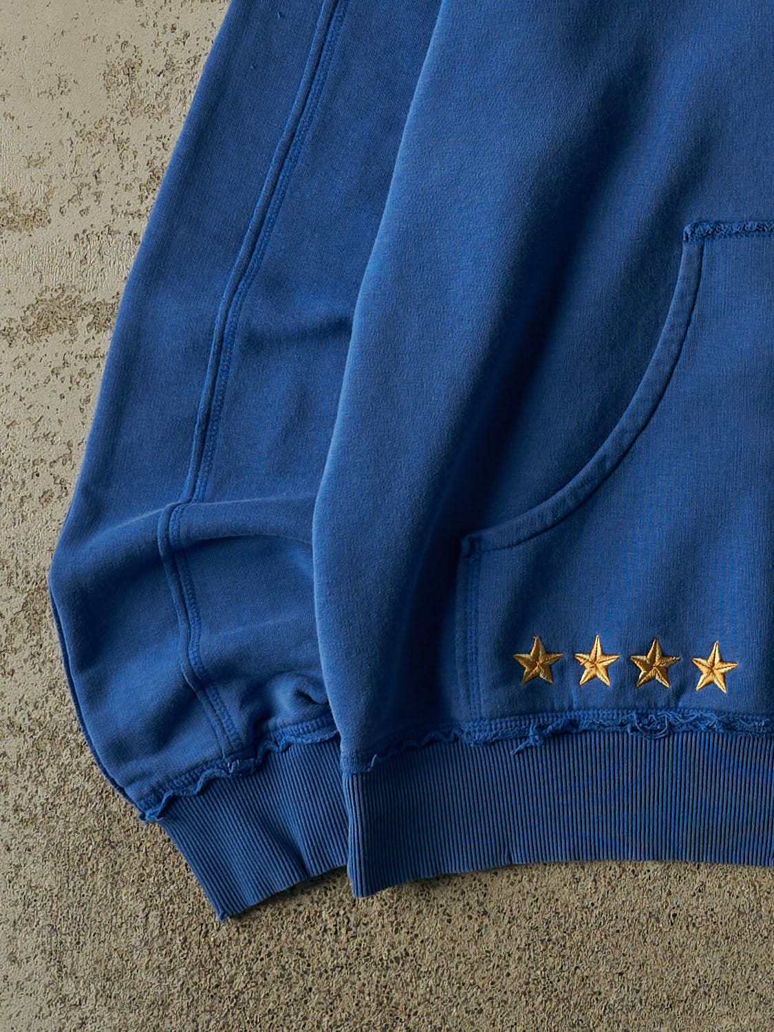 Vintage Y2K Blue Italy Soccer Hoodie (L/XL)