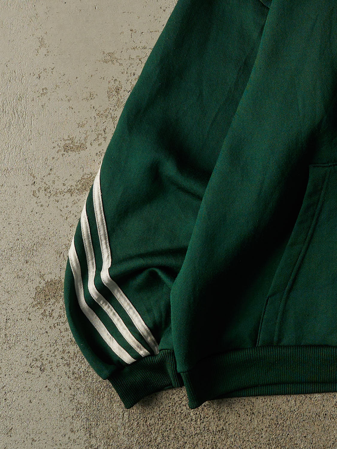 Vintage 90s Green Adidas Quarter Zip Hoodie (L/XL)