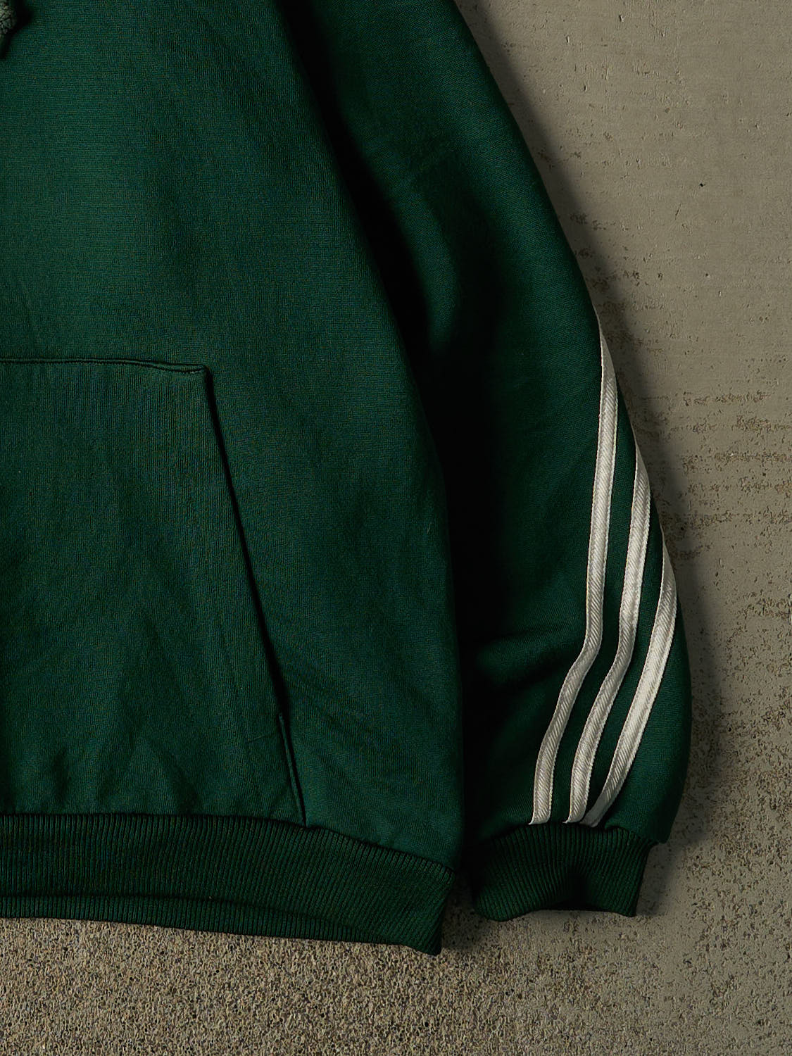 Vintage 90s Green Adidas Quarter Zip Hoodie (L/XL)