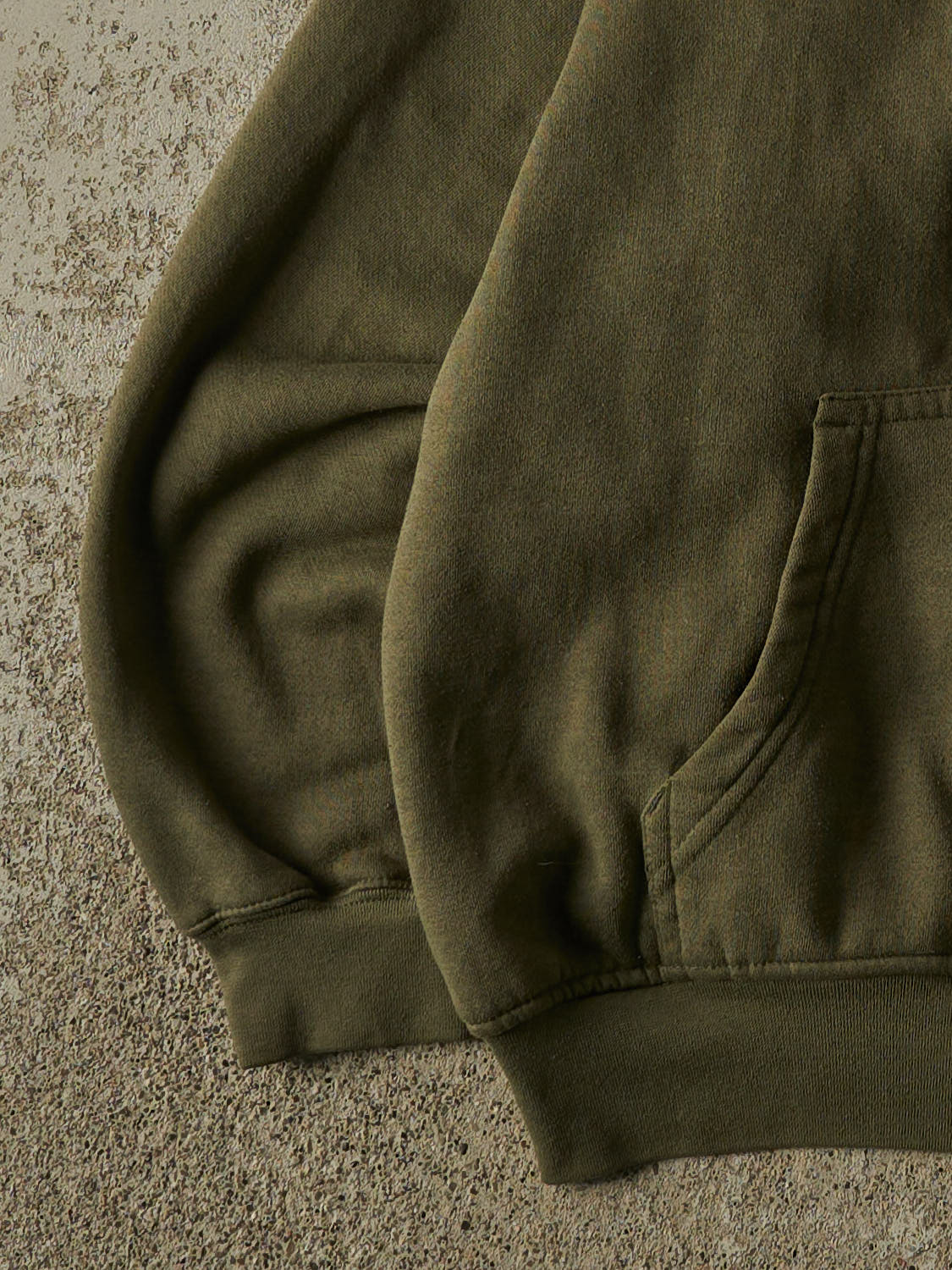 Vintage Y2K Green Army Embroidered Zip Up Hoodie (S/M)