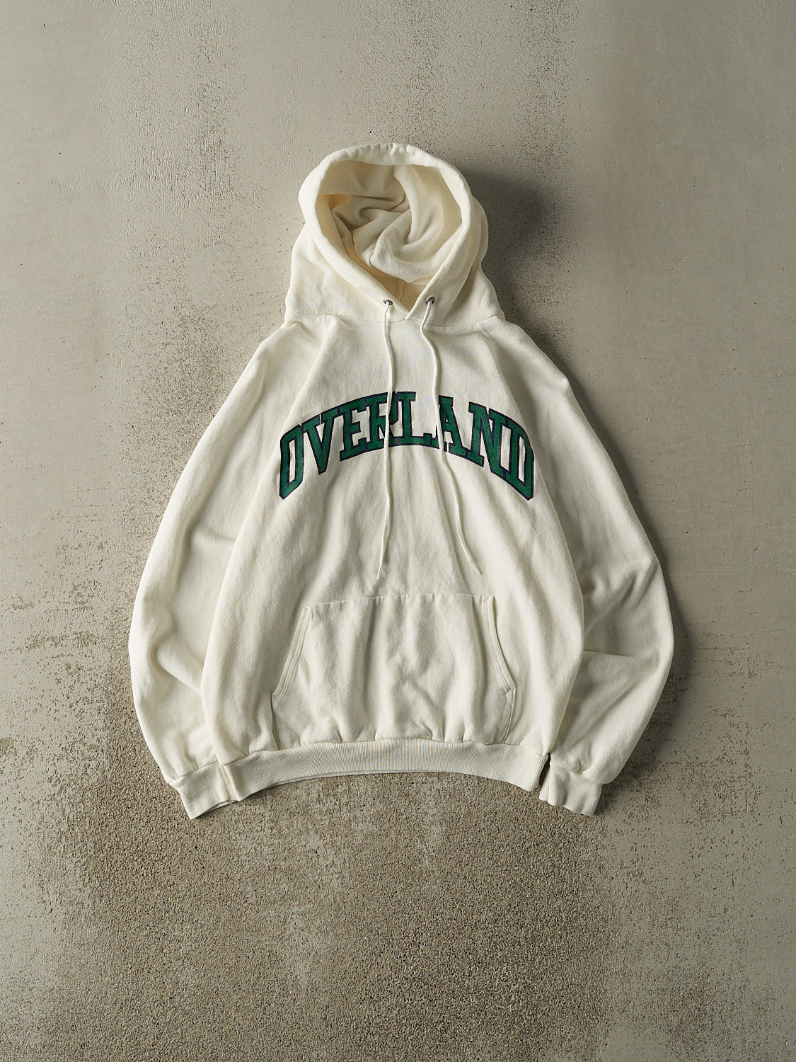 Vintage 80s White Overland Hoodie (S/M)