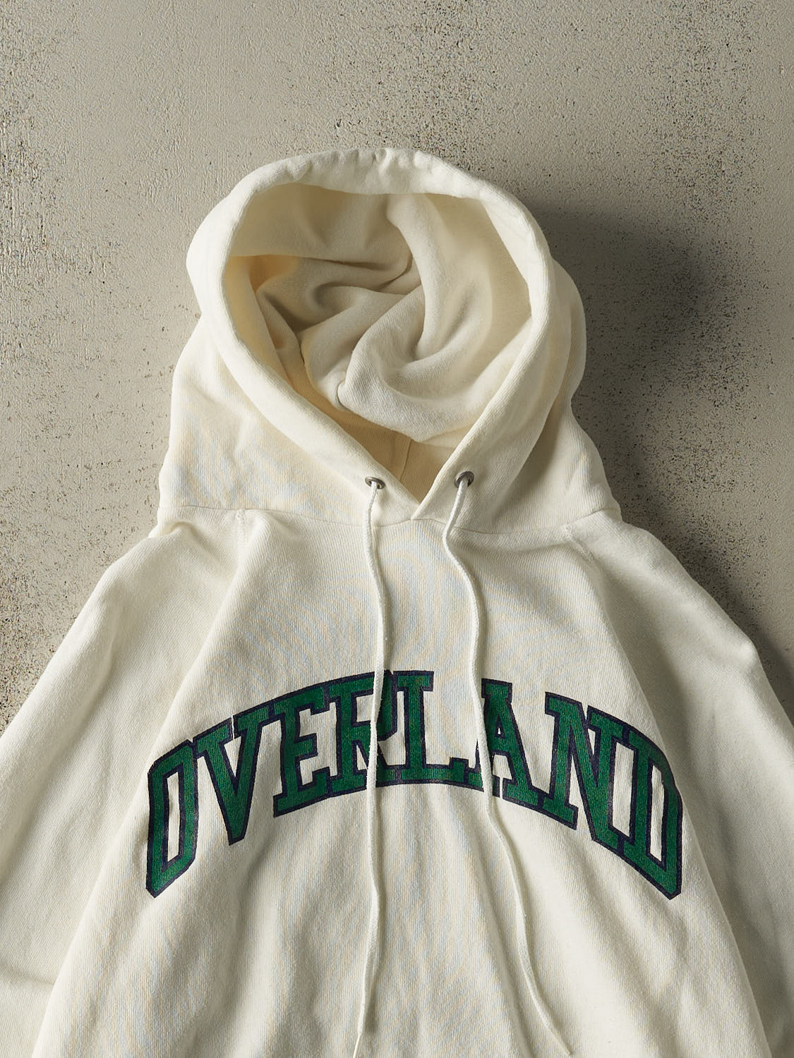 Vintage 80s White Overland Hoodie (S/M)
