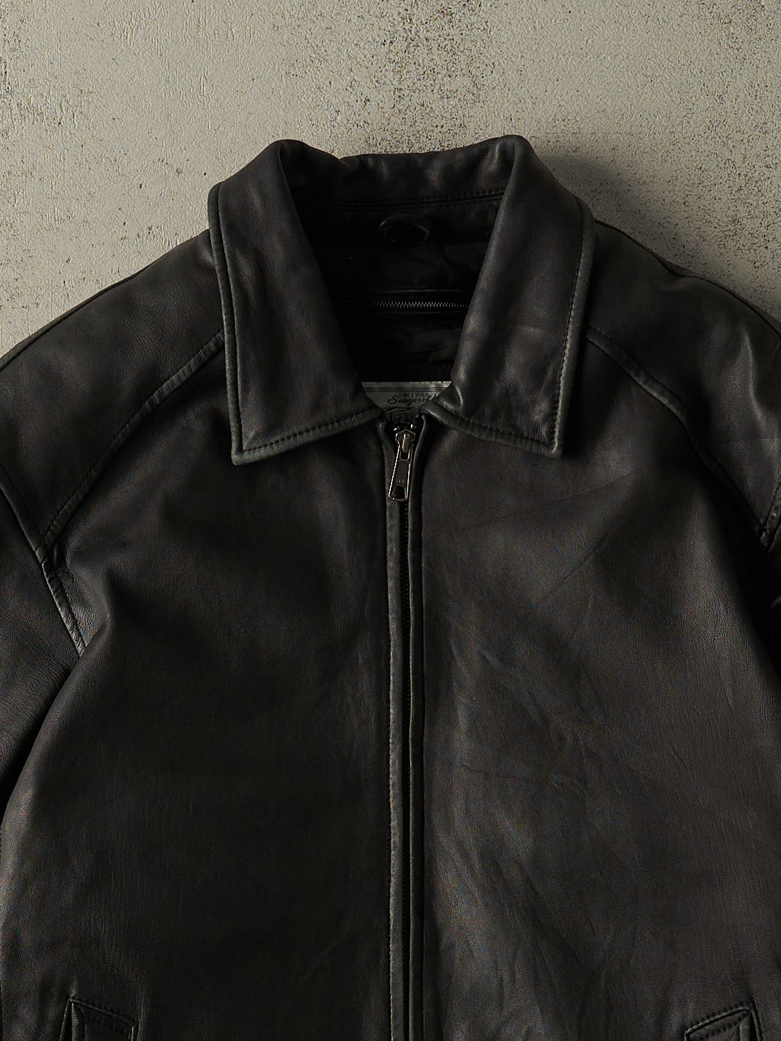 Vintage Y2K Black Soft Leather Jacket (L)