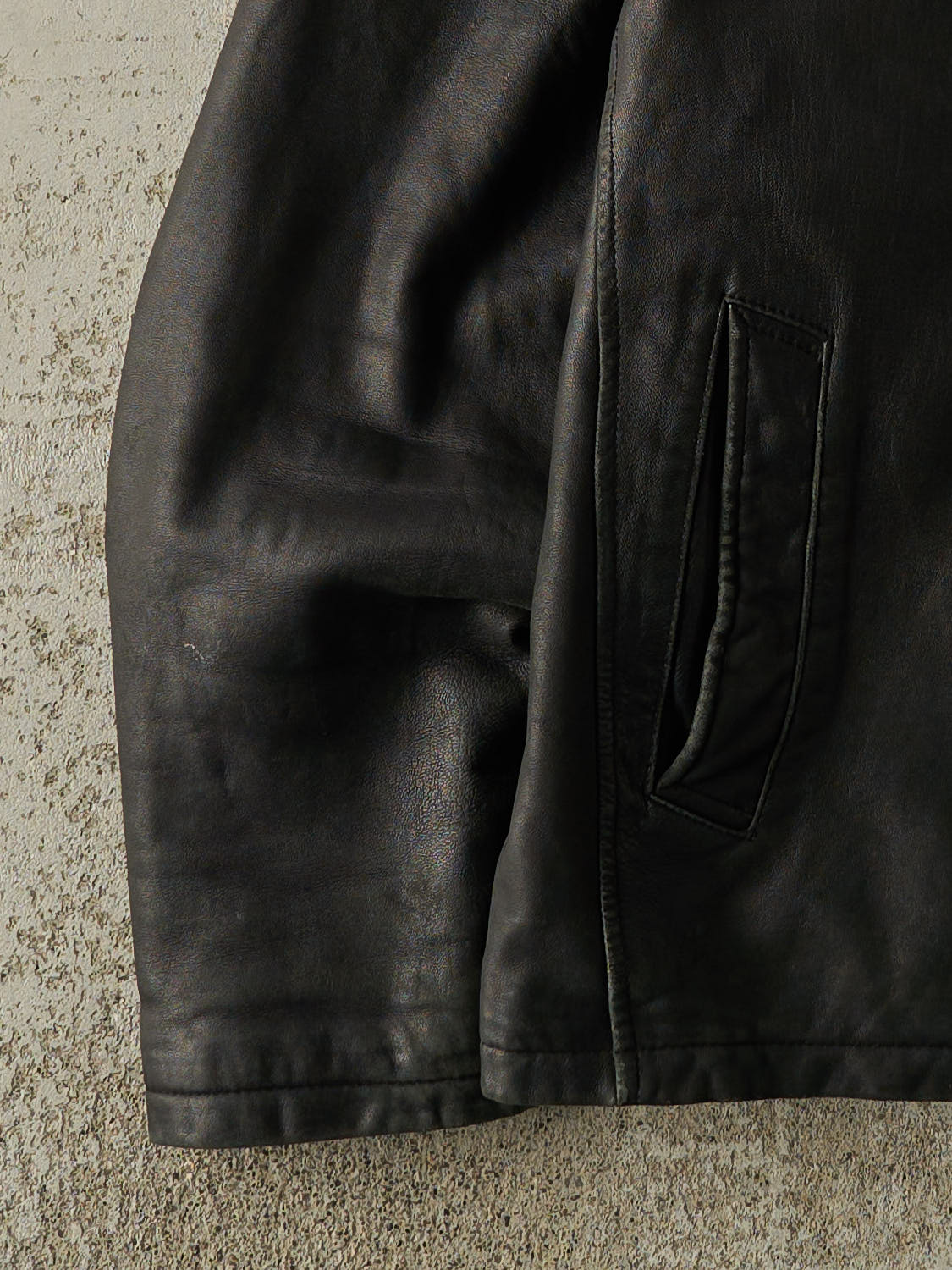 Vintage Y2K Black Soft Leather Jacket (L)
