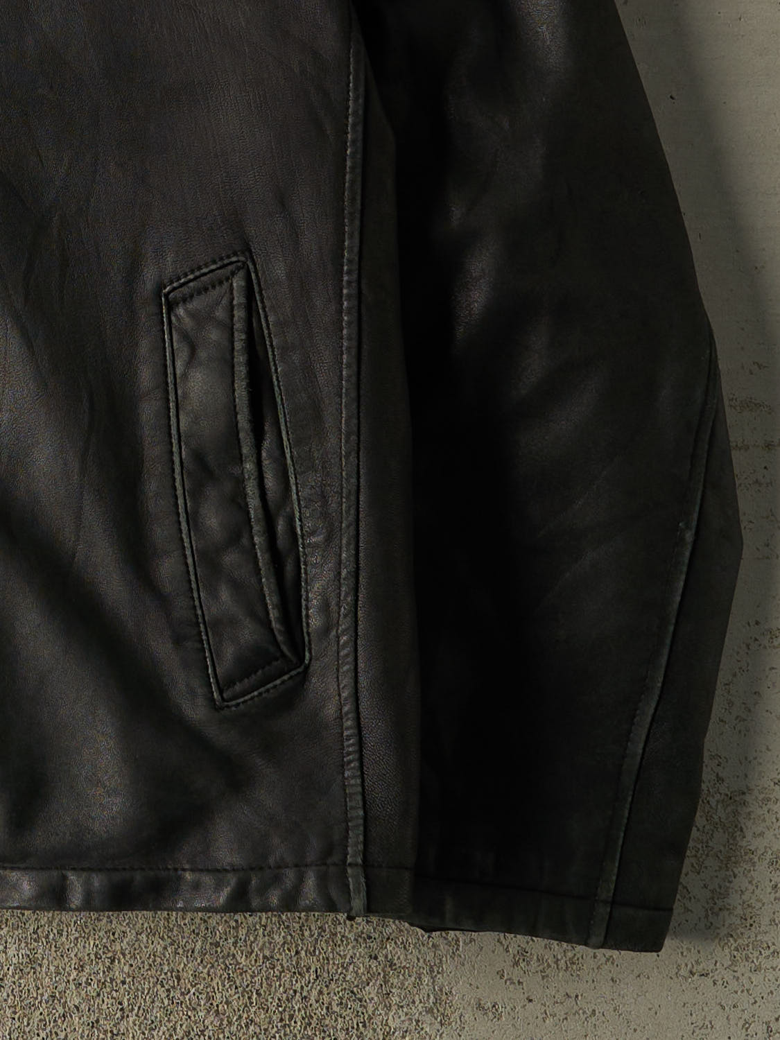 Vintage Y2K Black Soft Leather Jacket (L)