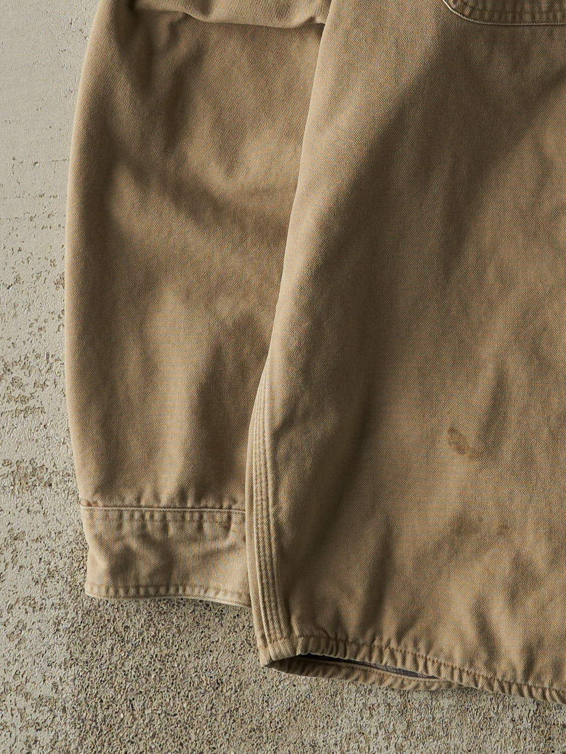 Vintage Y2K Beige Carhartt Flannel Lined Button Up Long Sleeve (XXL)