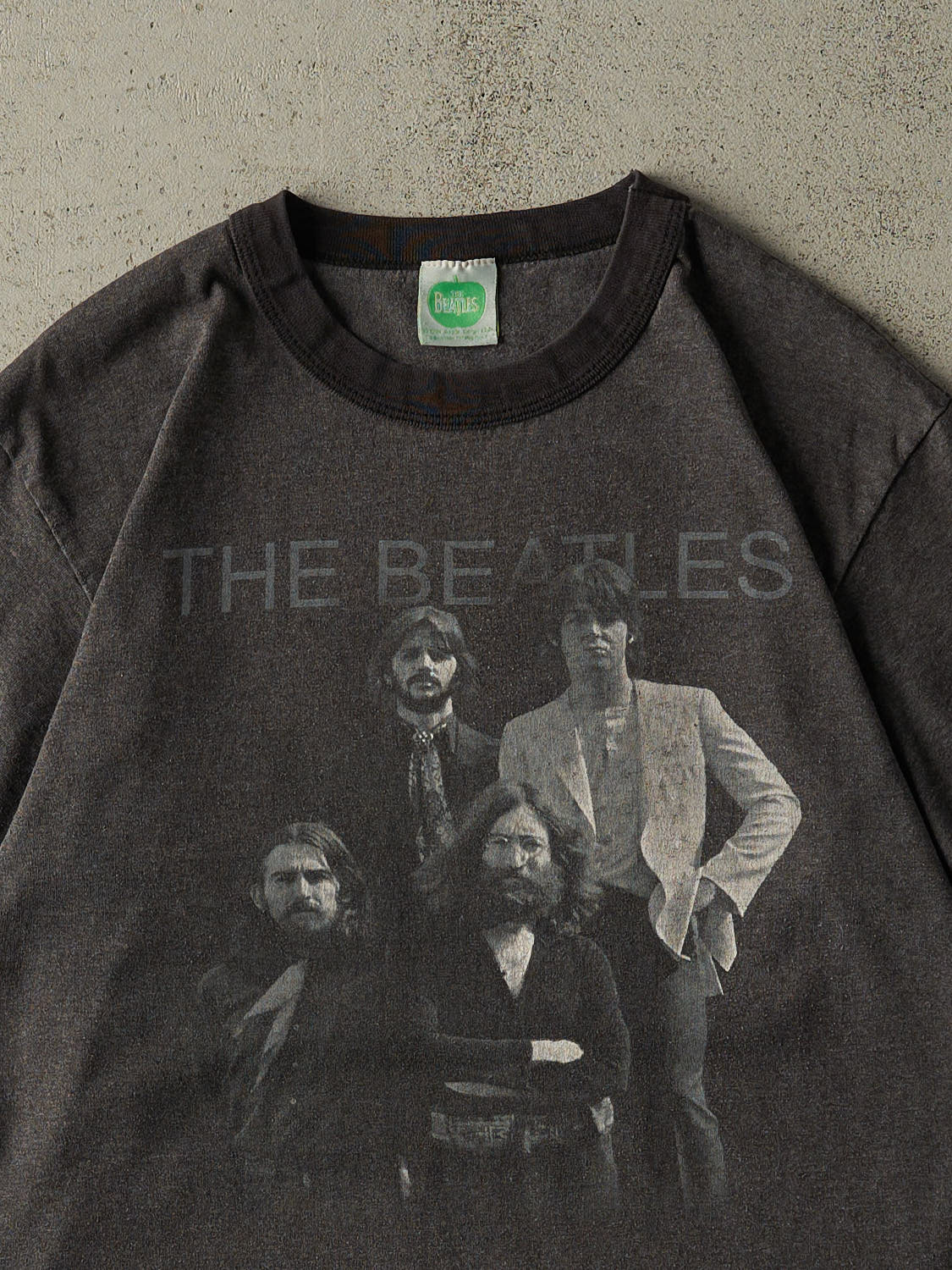 Vintage 05'  Charcoal Grey The Beatles Ringer Tee (S/M)