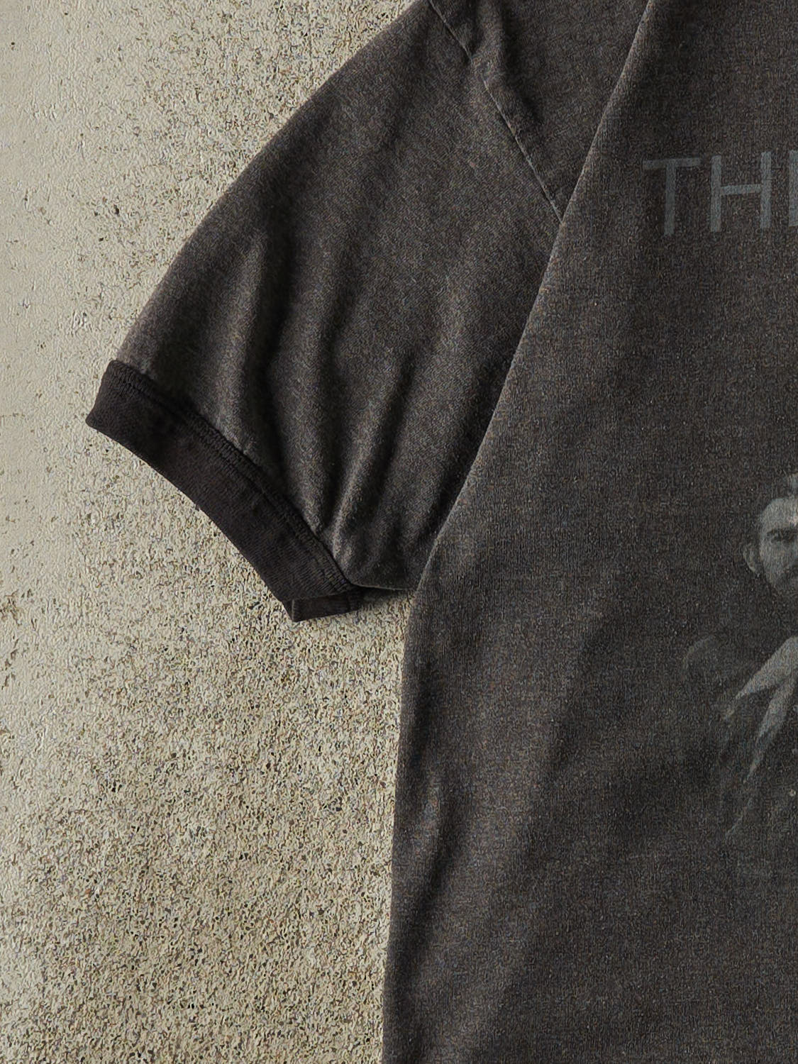Vintage 05'  Charcoal Grey The Beatles Ringer Tee (S/M)