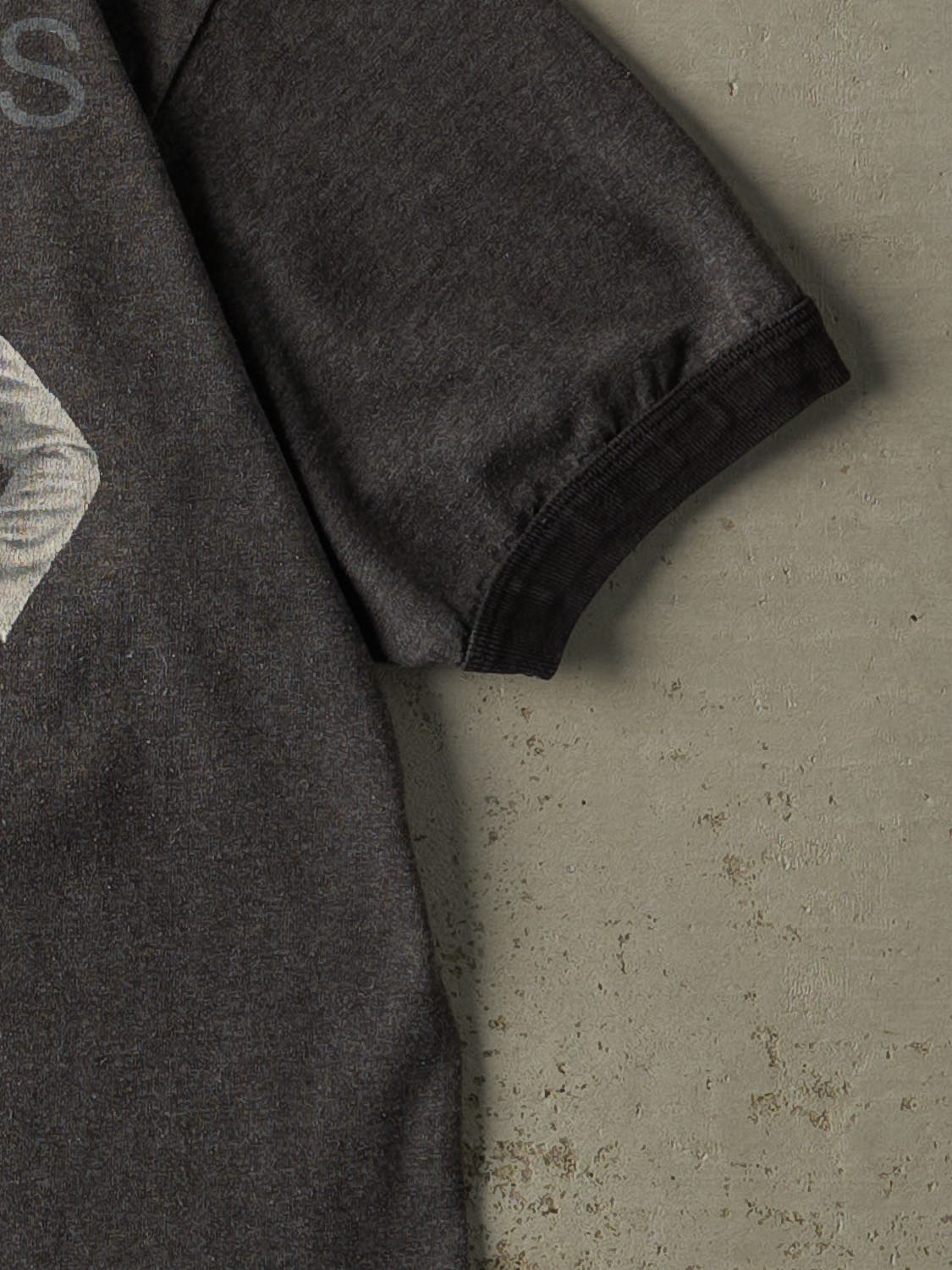 Vintage 05'  Charcoal Grey The Beatles Ringer Tee (S/M)