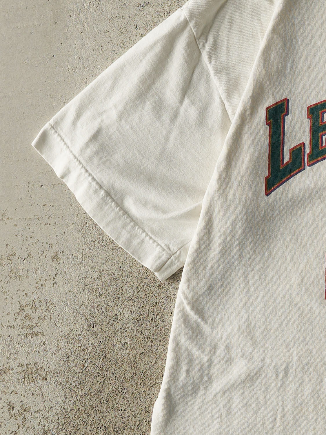 Vintage 90s White LeMoyne College Tee (L)