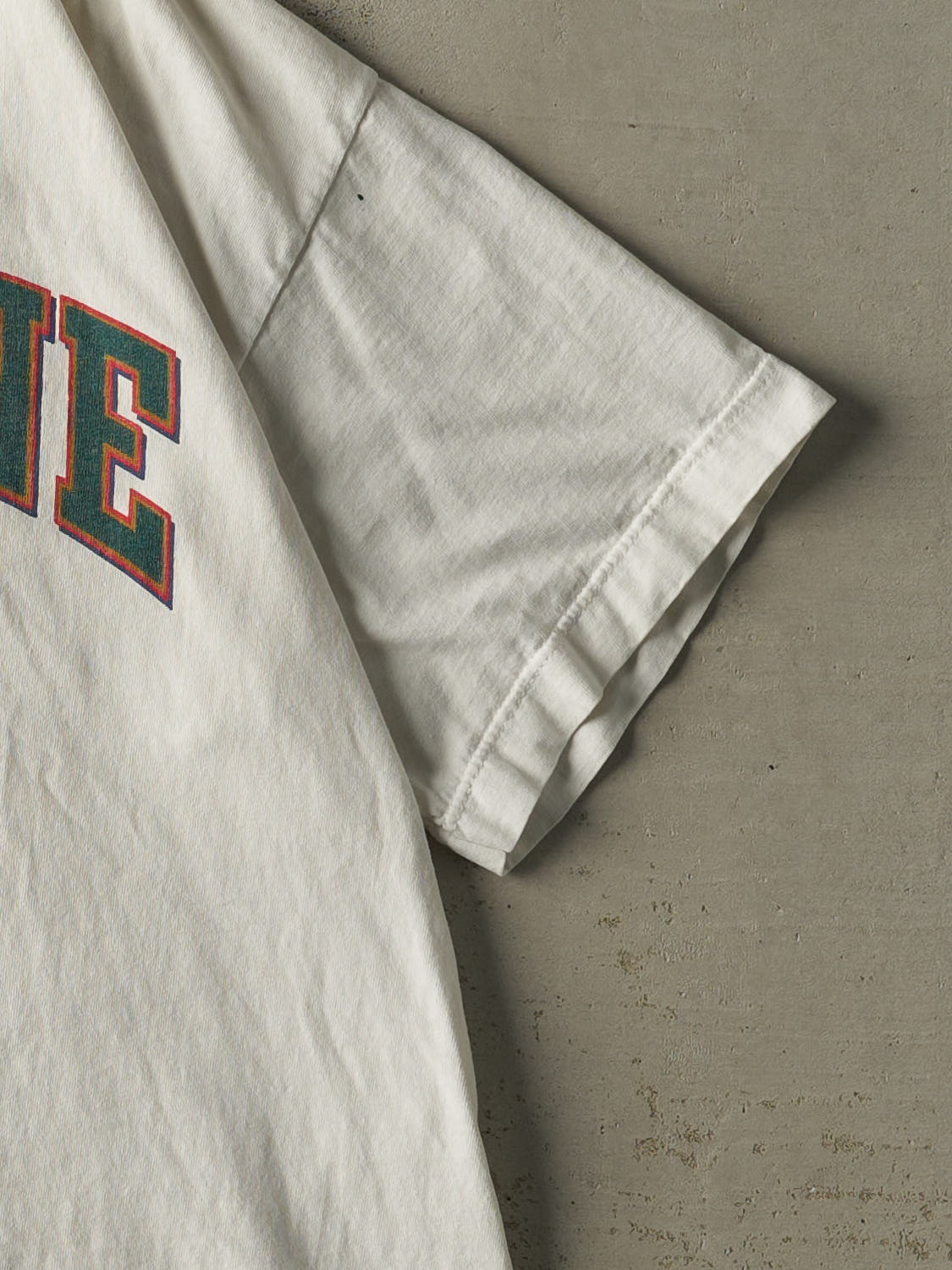 Vintage 90s White LeMoyne College Tee (L)