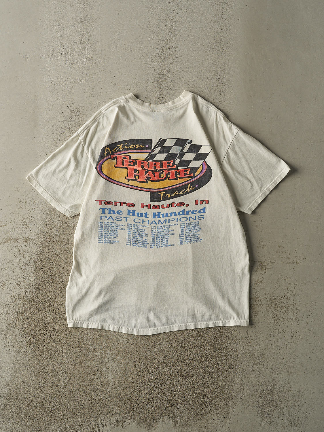 Vintage 99' White Terre Haute Racing Tee (L/XL)