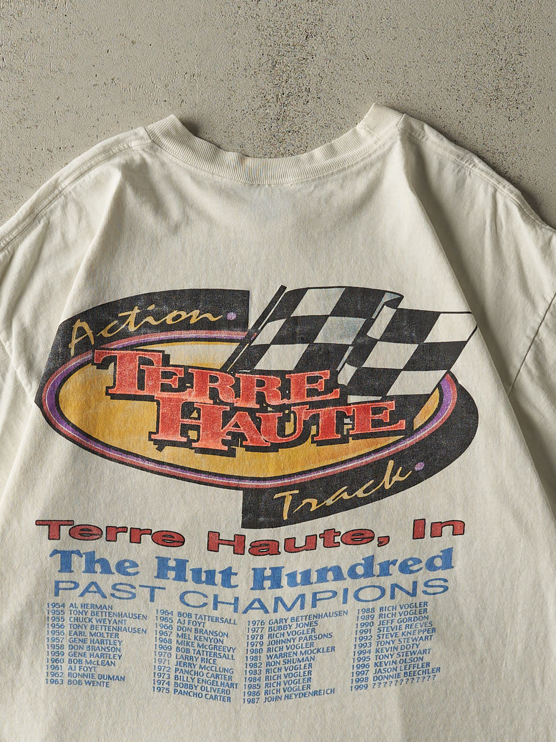 Vintage 99' White Terre Haute Racing Tee (L/XL)
