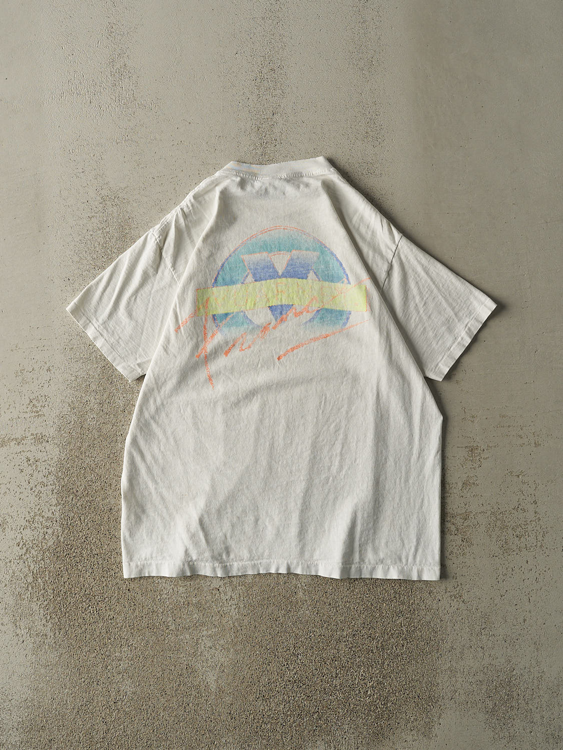 Vintage 80s White Vuarnet Single Stitch Tee (L)