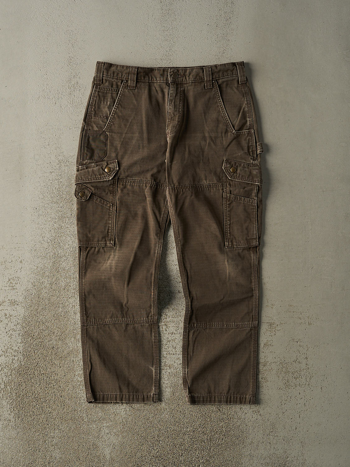 Vintage Y2K Brown Carhartt Double Knee Carpenter Cargo Pants (34x29)