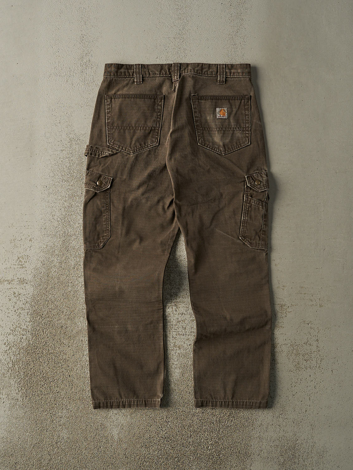 Vintage Y2K Brown Carhartt Double Knee Carpenter Cargo Pants (34x29)