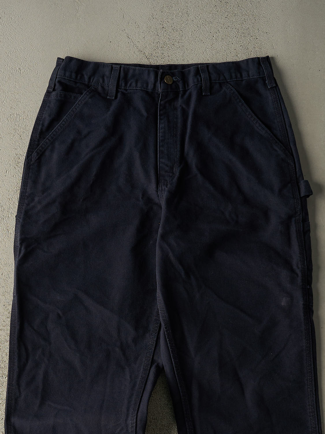 Vintage Y2K Navy Blue Carhartt Carpenter Pants (32x34)