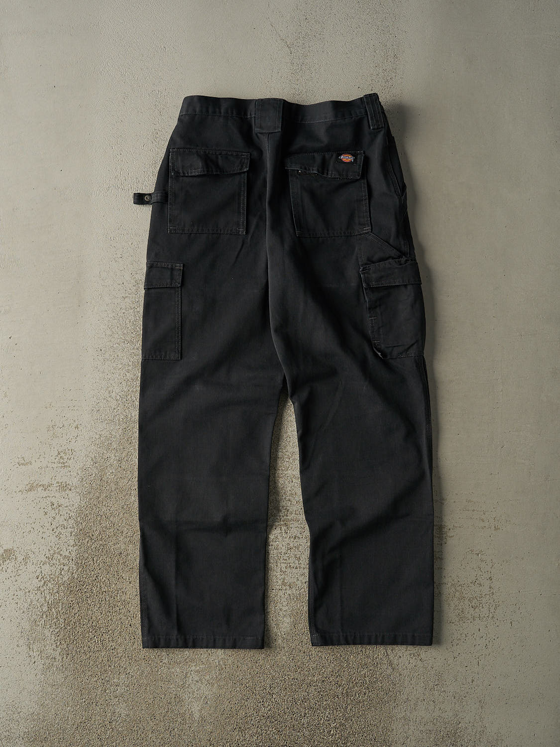 Vintage 90s Faded Black Dickies Cargo Utility Work Pants (32x32)