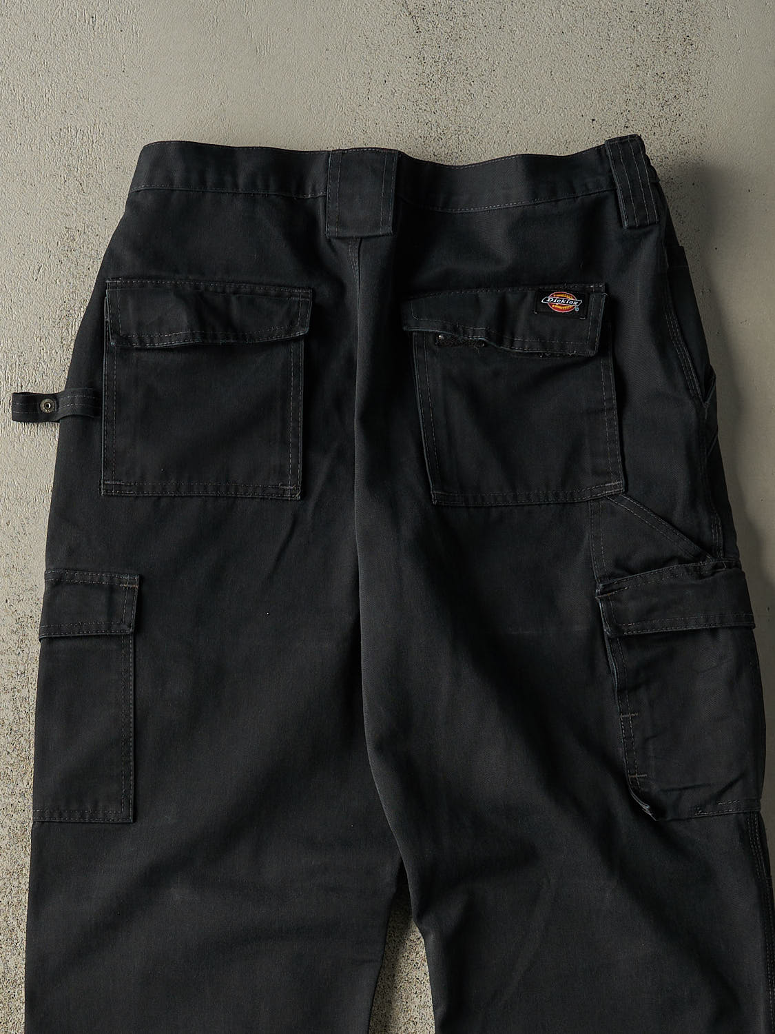 Vintage 90s Faded Black Dickies Cargo Utility Work Pants (32x32)