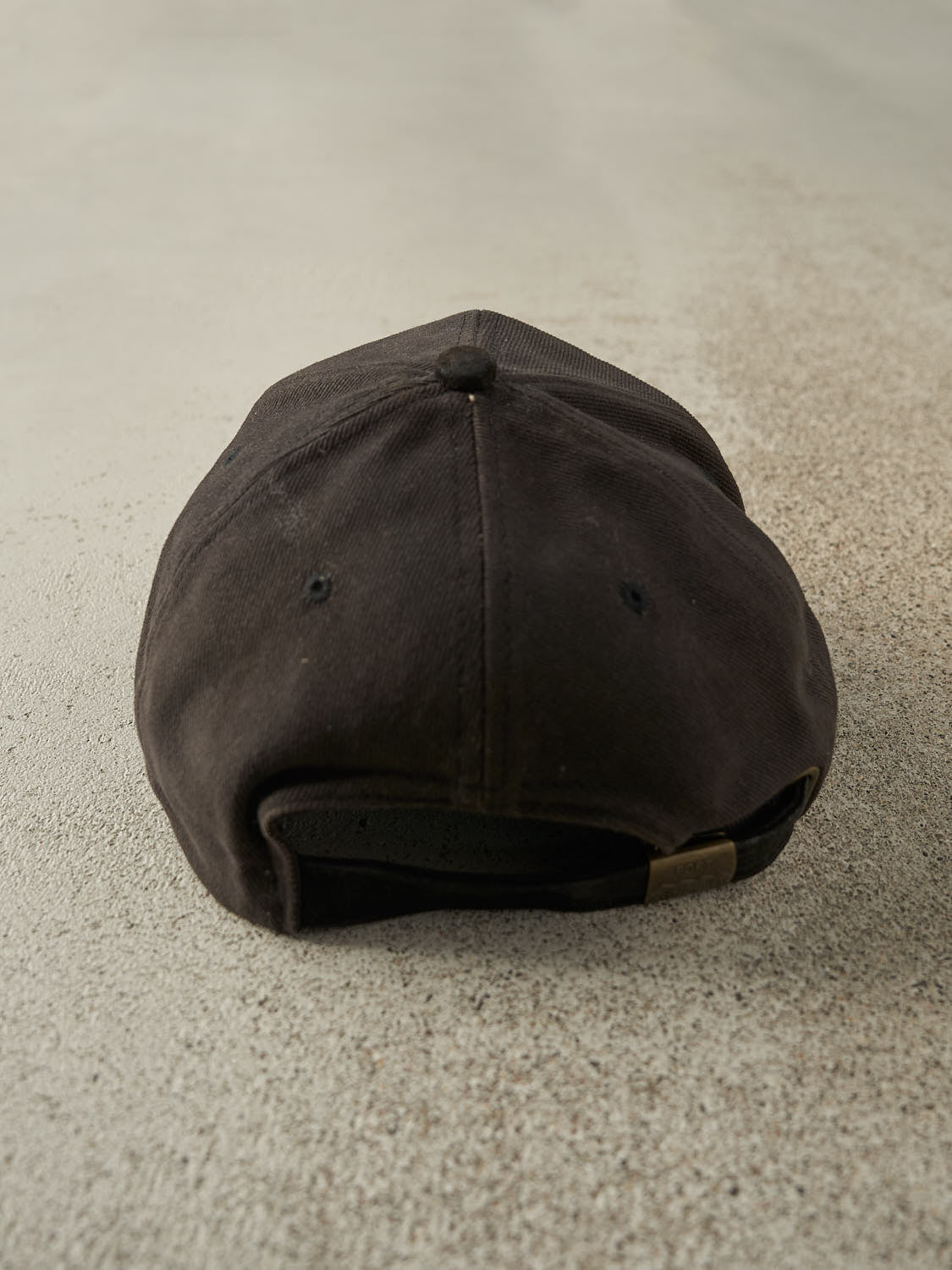 Vintage 90s Black Good Sam Club Leather Strapback (O/S)
