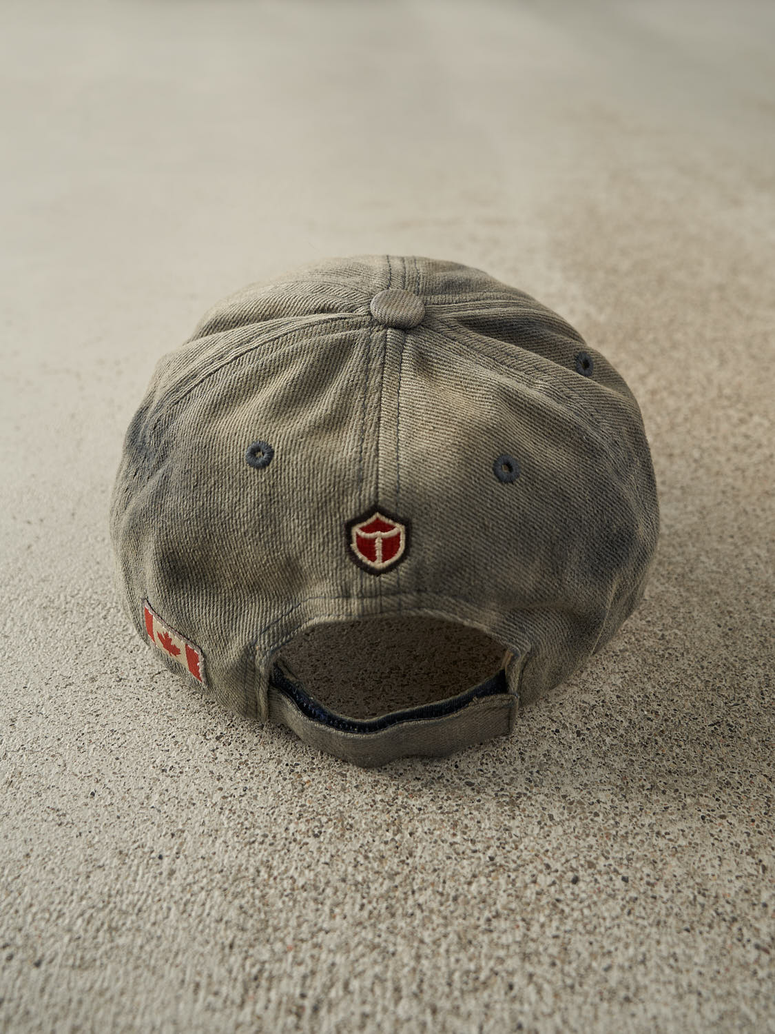Vintage 90s Sun Faded Navy De Havilland Beaver Embroidered Velcro Hat (O/S)