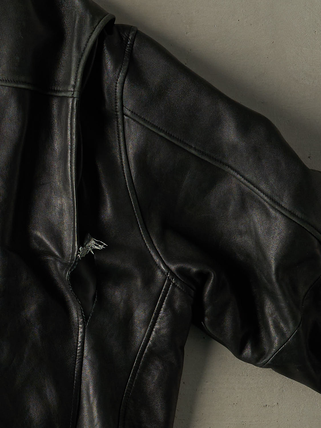 Vintage Y2K Black Wilsons Leather Jacket (XL)