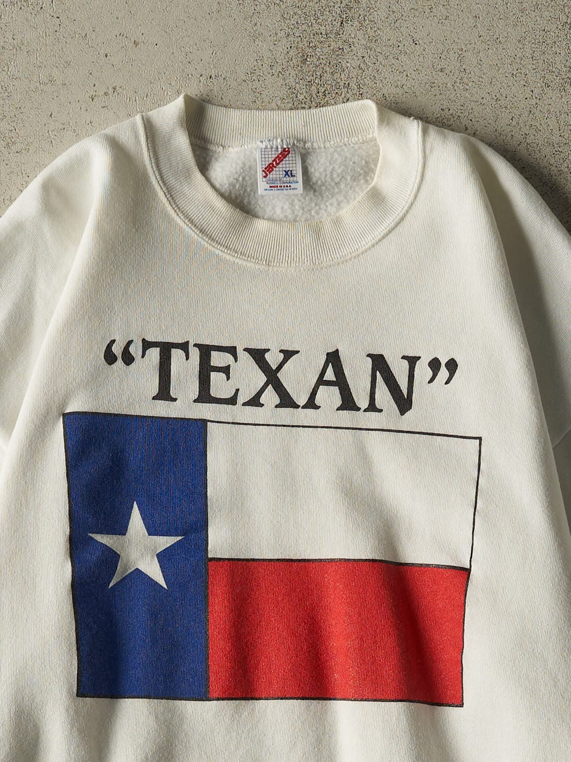 Vintage 90s White Texan Crewneck (L/XL)