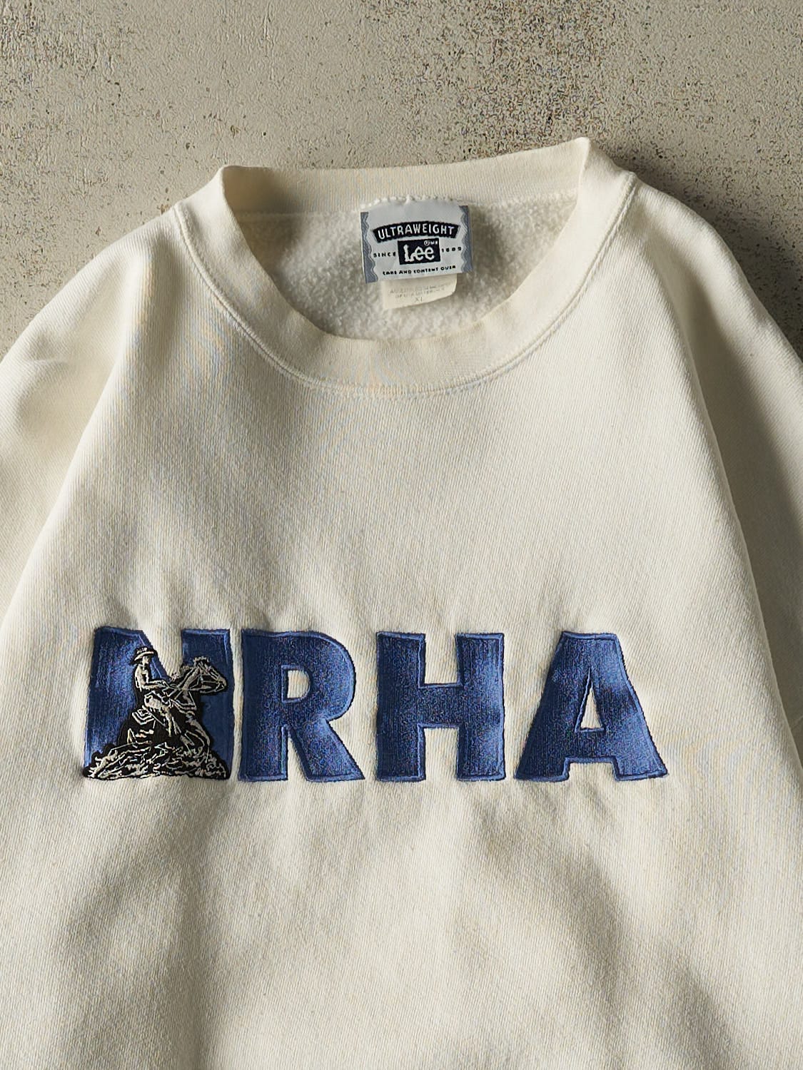 Vintage 90s White NRHA Embroidered Crewneck (XL/XXL)