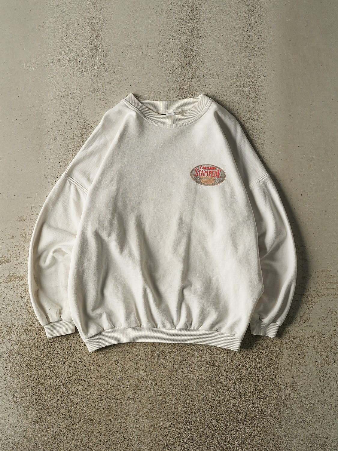 Vintage 90s White Calgary Stampede Crewneck (L)