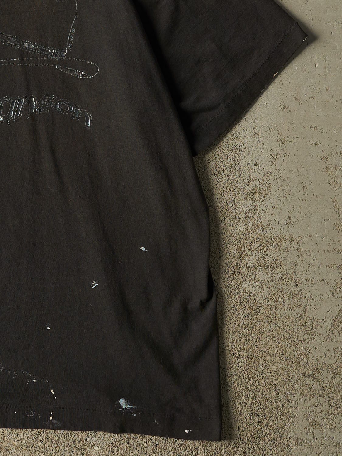 Vintage 80s Faded Black Branson Missouri Cowboy Single Stitch Tee (L/XL)
