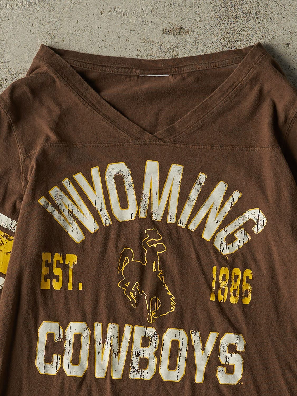 Vintage 90s Brown University Of Wyoming Cowboys Long Sleeve (XS/S)