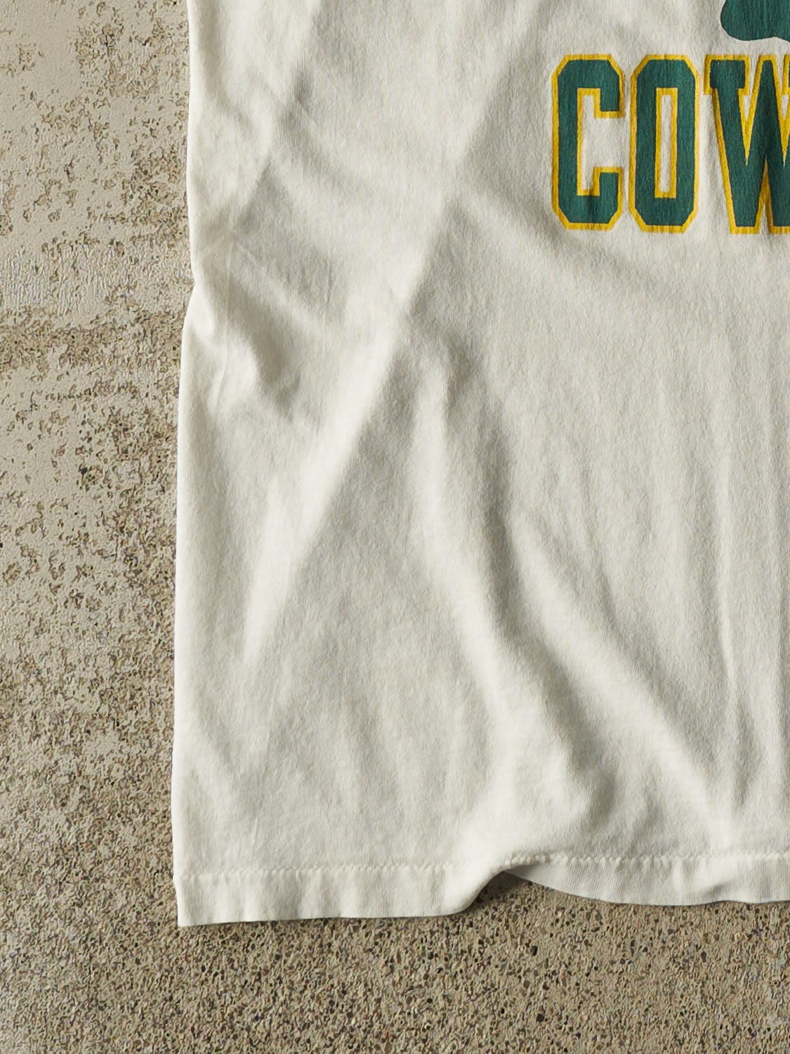 Vintage 90s White Canyon Cowboys Cut Off Tee (L)