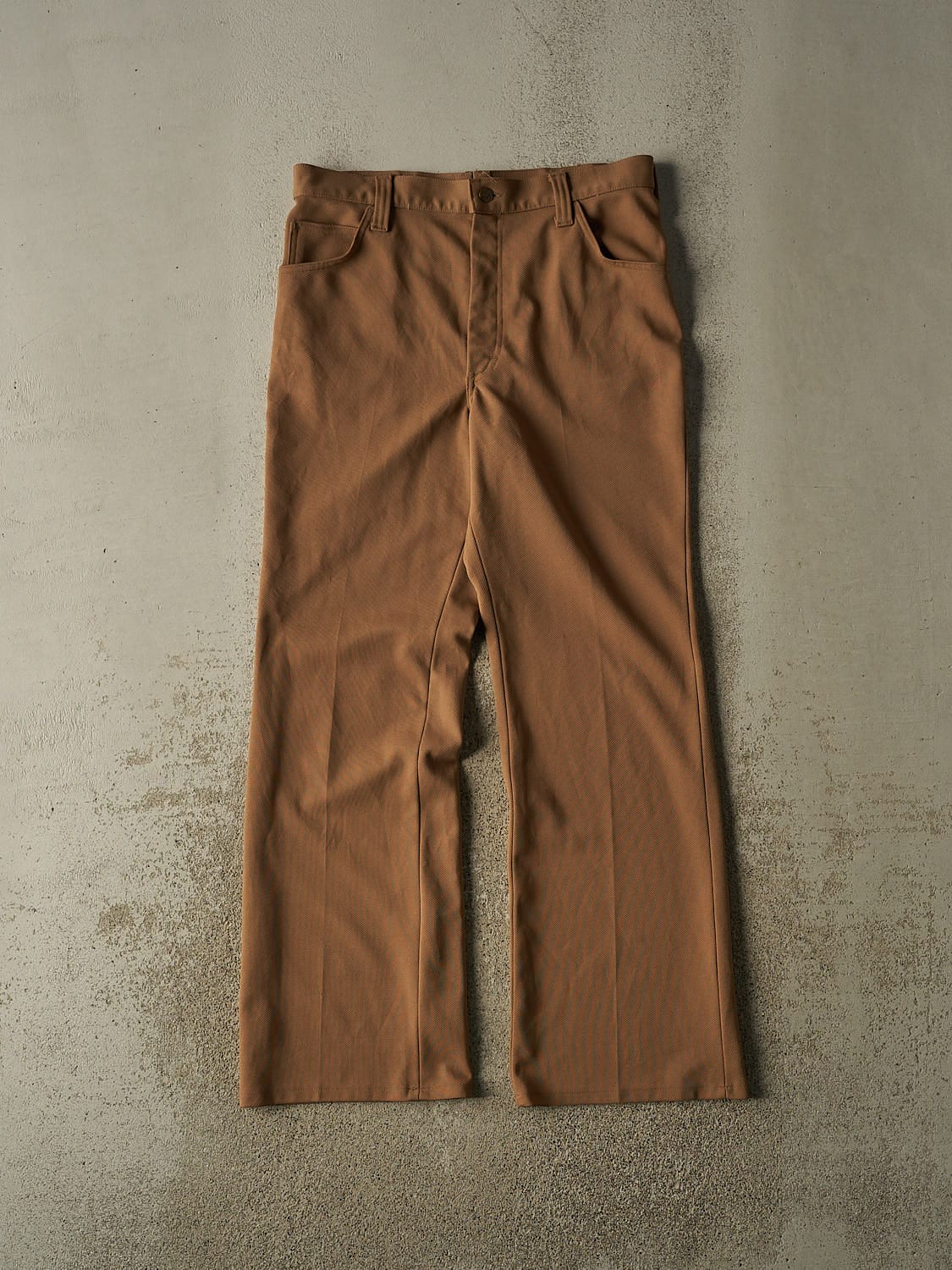 Vintage 70s Beige Lee Riders Textured Pants (33x32.5)