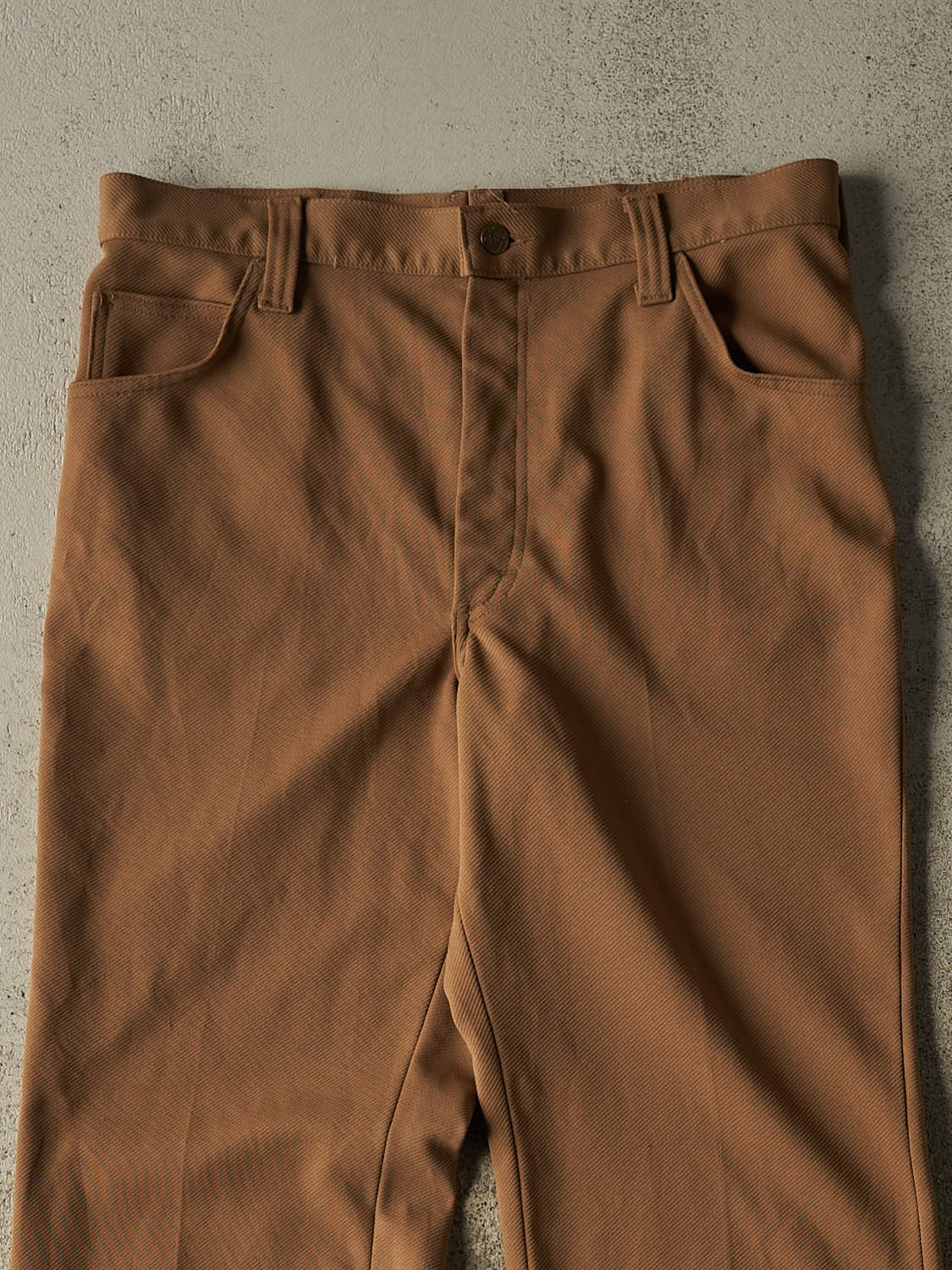 Vintage 70s Beige Lee Riders Textured Pants (33x32.5)