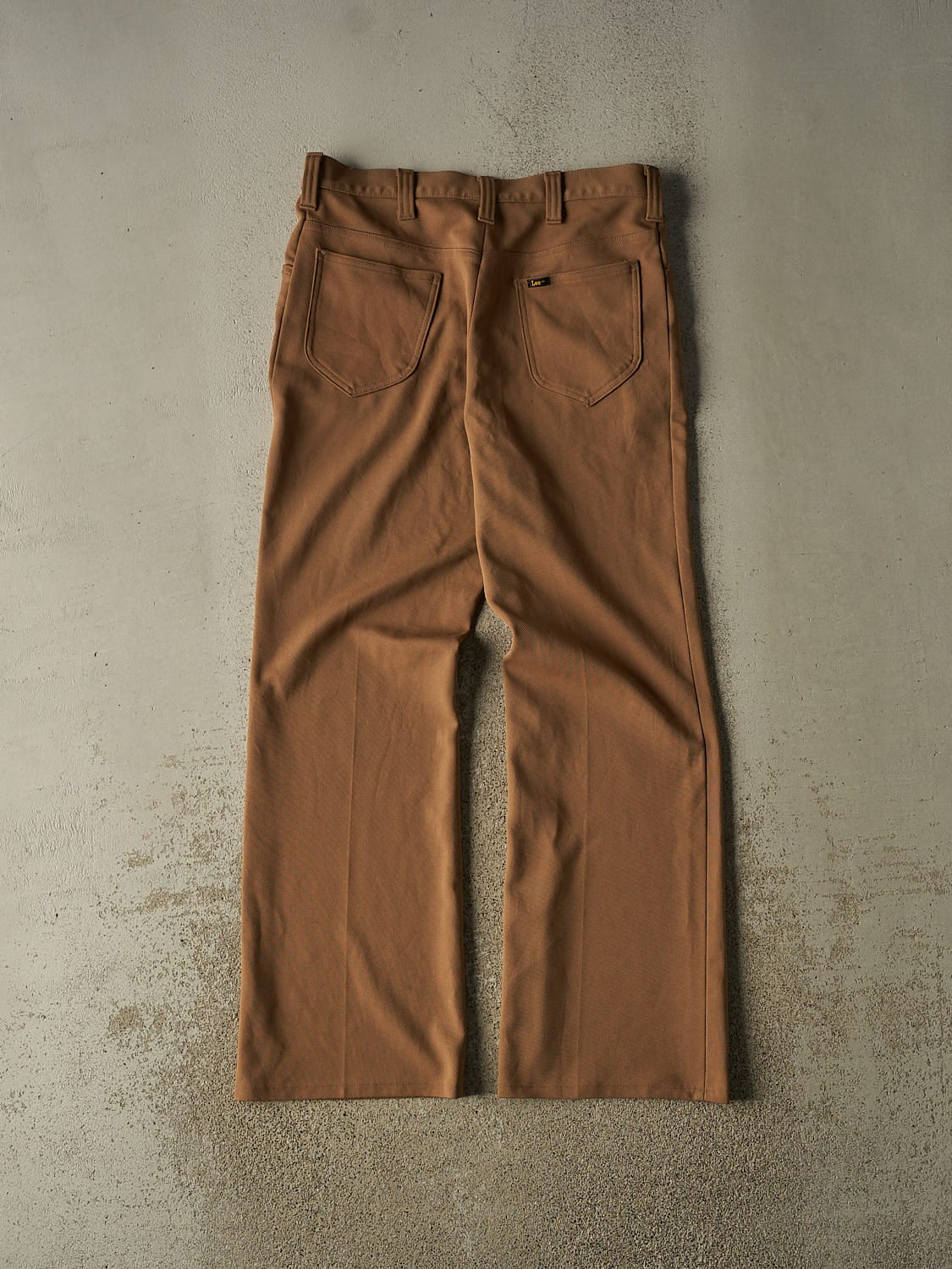 Vintage 70s Beige Lee Riders Textured Pants (33x32.5)