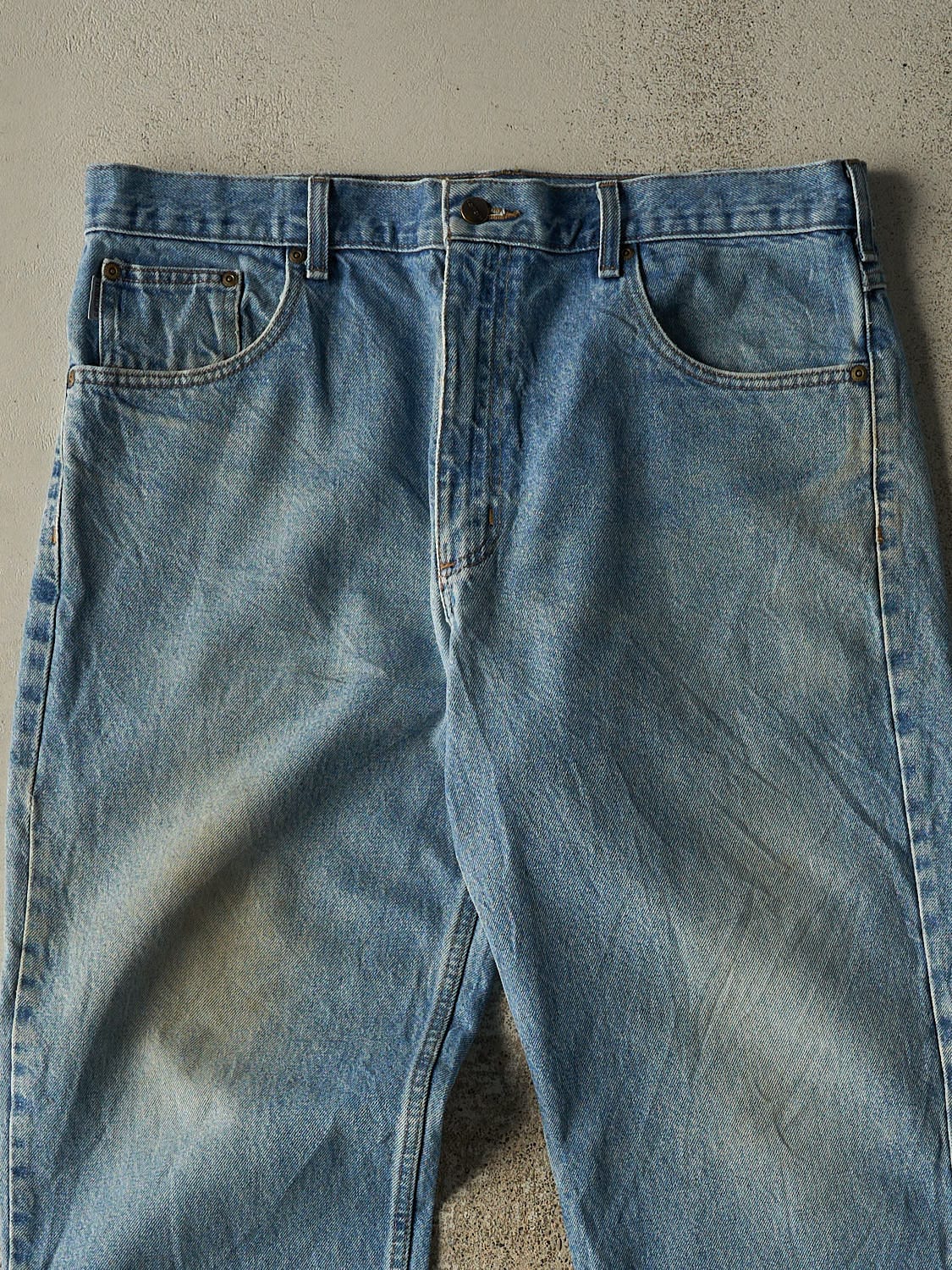 Vintage 90s Light Wash Carhartt Jeans (37x31.5)