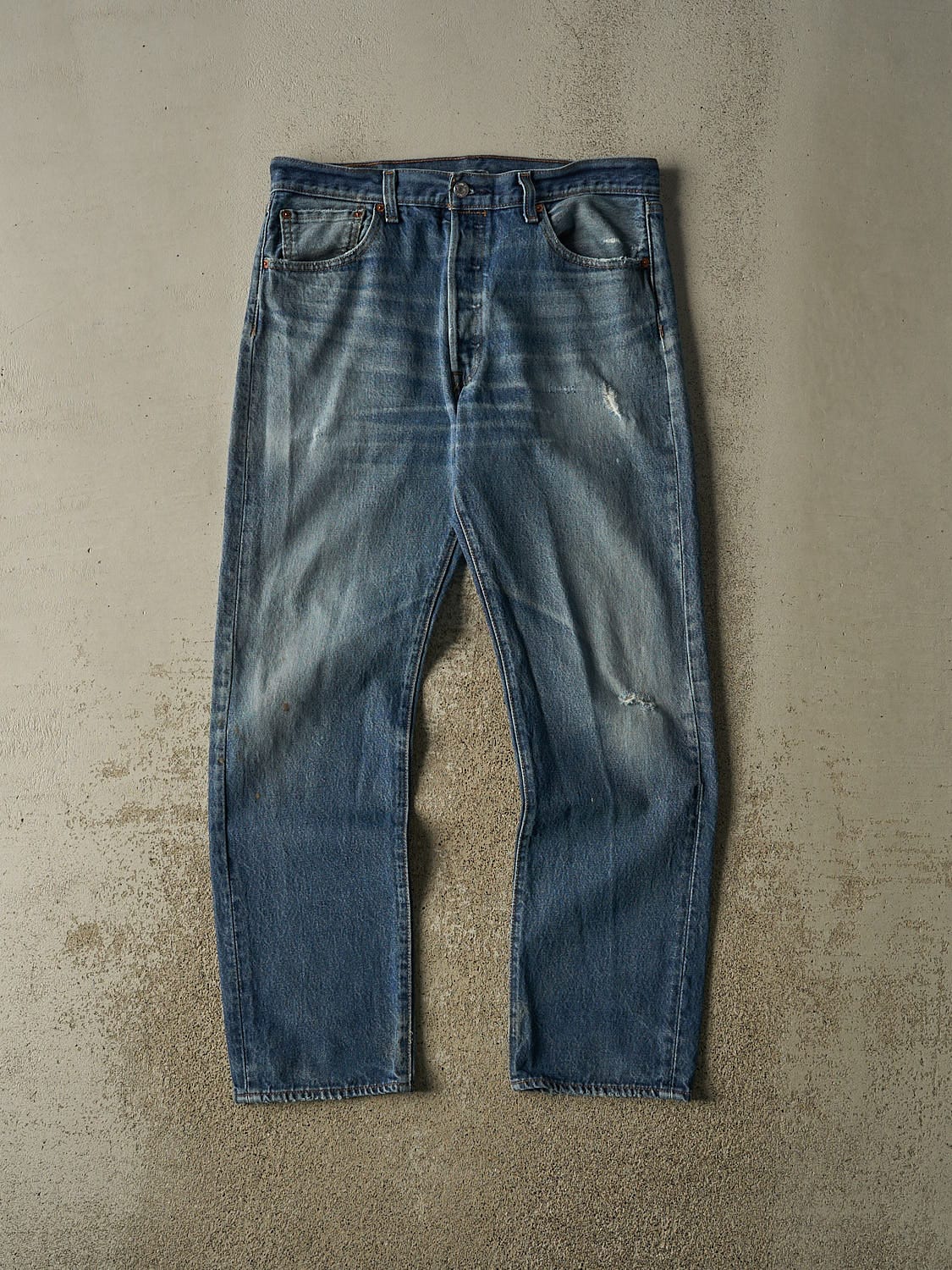 Vintage Y2K Dark Wash Levi's 501 Jeans (34x31)
