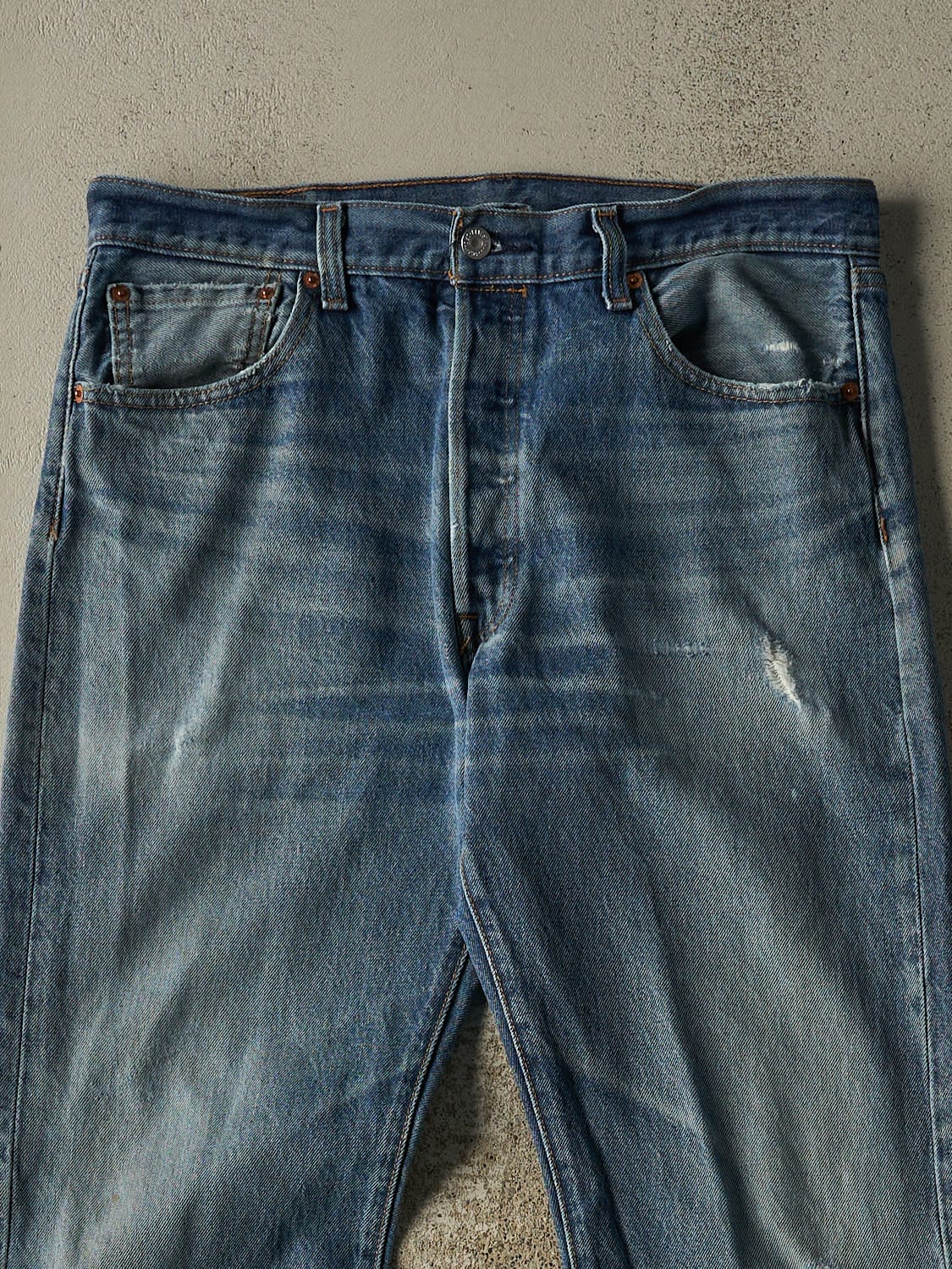 Vintage Y2K Dark Wash Levi's 501 Jeans (34x31)